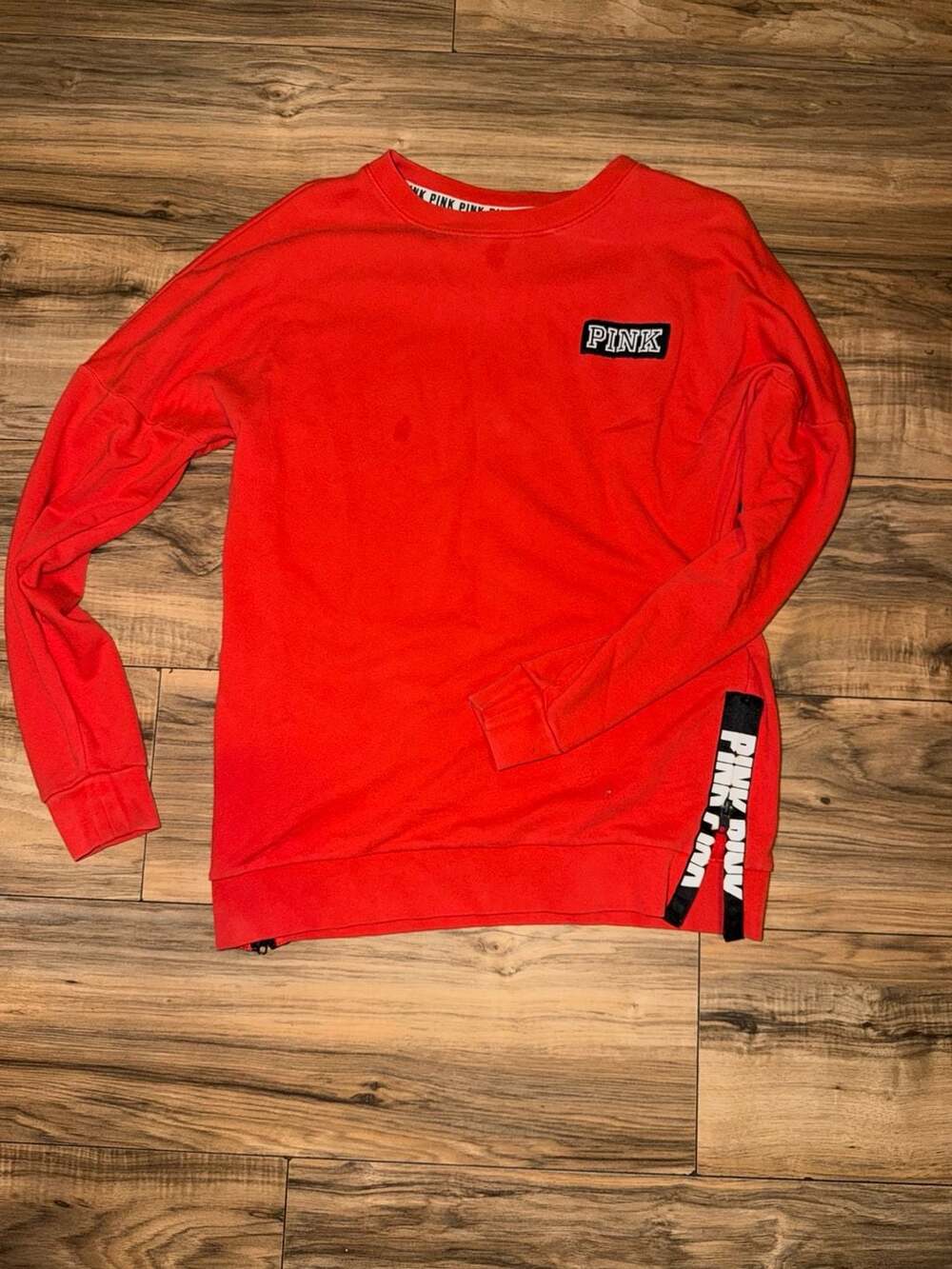 Victoria's Secret Pink Sweatshirt Size S Red Crewneck Pullover